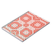 装飾色セラミックタラベラタイル。ヴィンテージ ノートブック (左側)