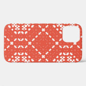 装飾色セラミックタラベラタイル。ヴィンテージ Case-Mate iPhoneケース (裏面 (横))