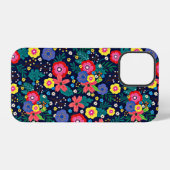 装飾花と離れ柄–48675 iPhoneケース (裏面横)
