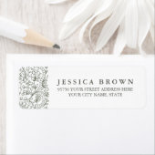 装飾花カスタム差出人住所ラベル ラベル (インサイチュ)