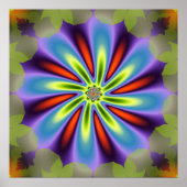 装飾花フラクタル ポスター (正面)