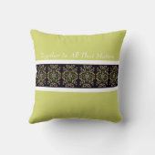 装飾花柄 クッション (裏面)