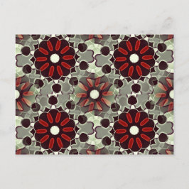 装飾花柄 ポストカード