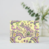 装飾花柄 ポストカード (スタンド正面)