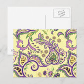 装飾花柄 ポストカード (正面/裏面)