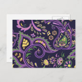 装飾花柄 ポストカード (正面/裏面)