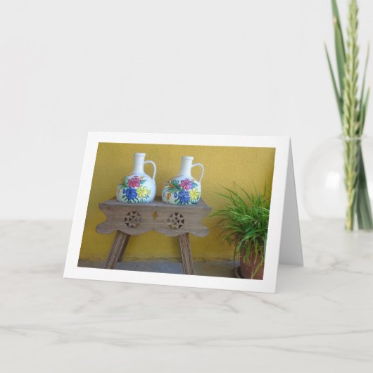 装飾花瓶の静物写真 カード (正面)