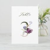 装飾花番号3 テーブル番号 招待状 (スタンド正面)