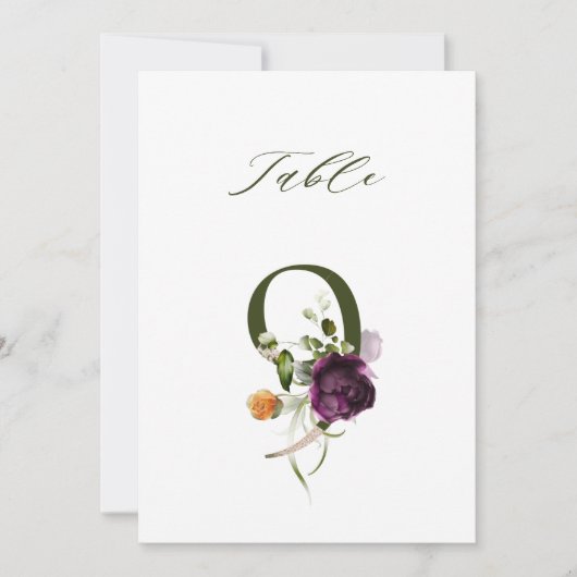 装飾花番号9 テーブルナンバー (正面)