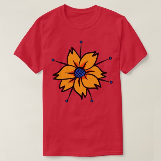 装飾花3 Tシャツ (デザイン正面)