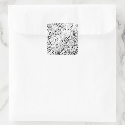 装飾花 スクエアシール (バッグ)