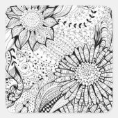 装飾花 スクエアシール (正面)