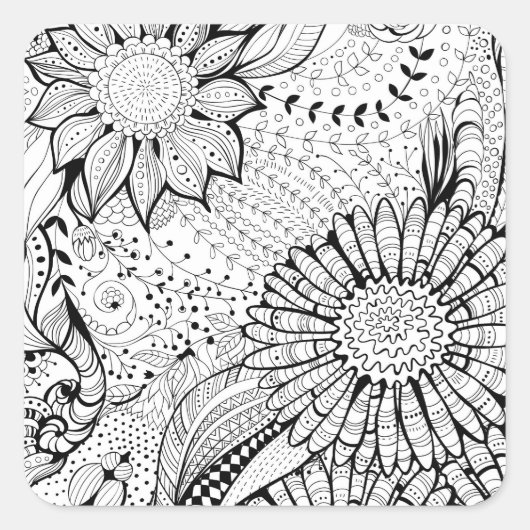 装飾花 スクエアシール (正面)