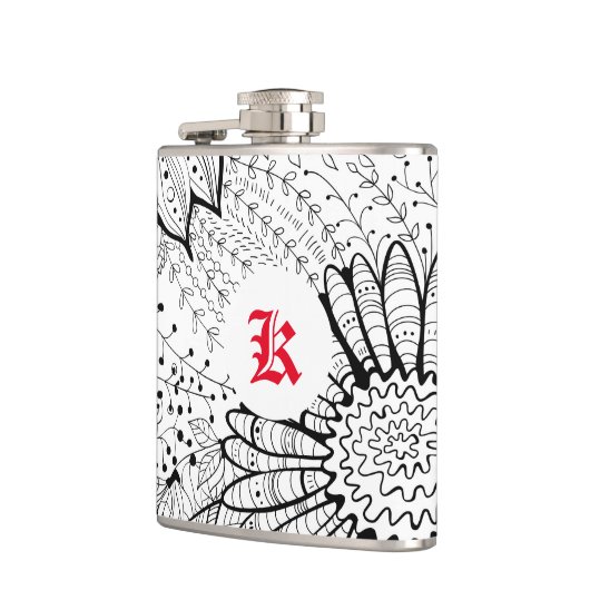 装飾花 フラスク (左)