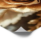 装飾芸術シルバーと金ゴールド – 蝶#3 ポスター (角)