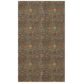 装飾芸術フローラ花つる植物ピンクグリーン テーブルクロス (正面)