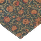 装飾芸術フローラ花つる植物ピンクグリーン テーブルクロス (アングル)