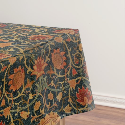 装飾芸術フローラ花つる植物ピンクグリーン テーブルクロス (インサイチュ)