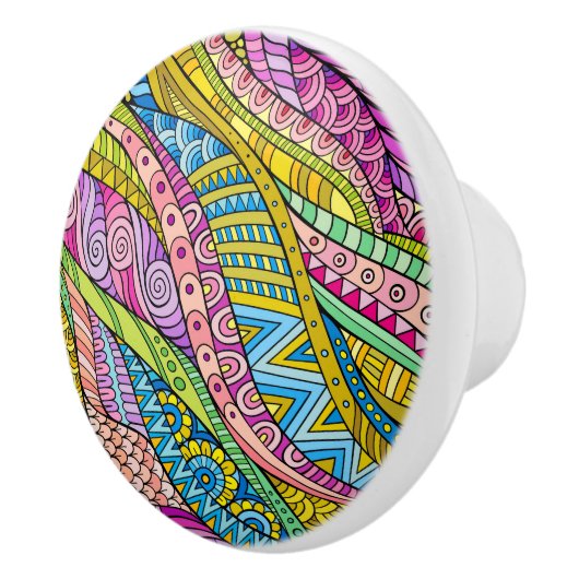 装飾芸術的デザイン引出しノブ – SRF セラミックノブ (右)