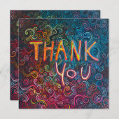 装飾華美抽象芸術 サンキューカード (正面/裏面)