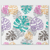 装飾葉包装紙 ラッピングペーパー (フラット)