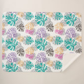 装飾葉用毛布 シェルパブランケット (正面(横))