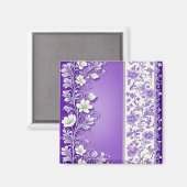 装飾薄紫模様 マグネット (正面/裏面)