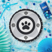 装飾要素を持つポープリント ペーパープレート (パーティー)