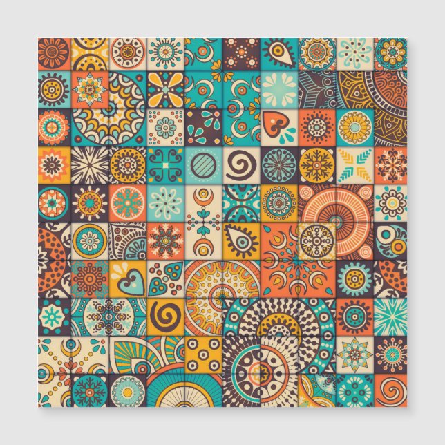 装飾要素：ヴィンテージ手書きパターン (正面)