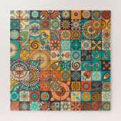 装飾要素:ヴィンテージ手書きパターン ジグソーパズル (横)