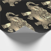 装飾象の包み紙 ラッピングペーパー (角)