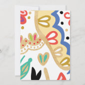 装飾象エレガント赤ちゃんシャワー招待状 招待状 (裏面)