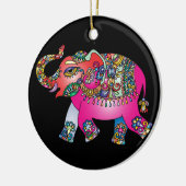 装飾象オーナメント セラミックオーナメント (左)