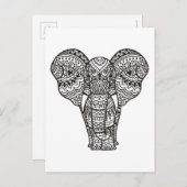 装飾象スタイル ポストカード (正面/裏面)