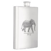 装飾象パーソナライズされた フラスク (右)