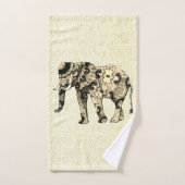 装飾象威厳のあるタオルセット バスタオルセット (ハンドタオル)