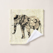 装飾象威厳のあるタオルセット バスタオルセット (ウォッシュタオル)