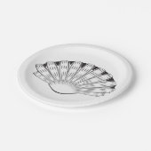 装飾貝殻 ペーパープレート (アングル)