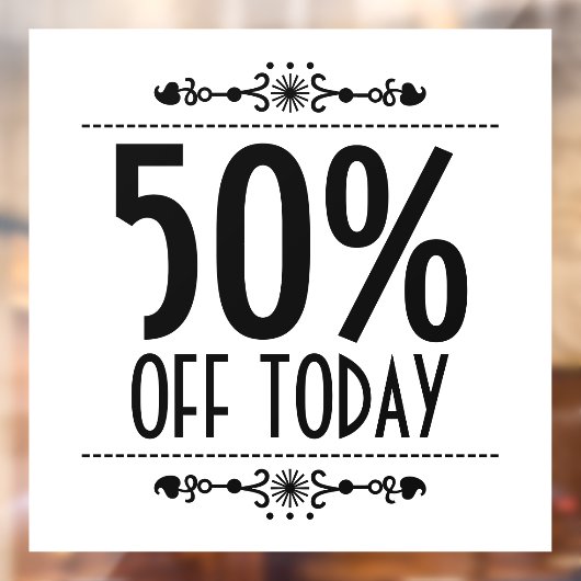 装飾販売割引 ウィンドウサイン (シート2)