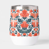 装飾赤い花 (背面)