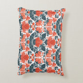 装飾赤い花 アクセントクッション (裏面(縦))