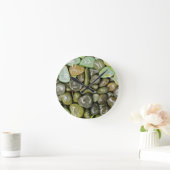 装飾造園岩 ラウンド壁時計 (ホーム)