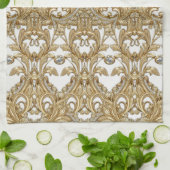 装飾金ゴールドキッチンタオル キッチンタオル (折り畳み)