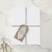 装飾金ゴールドギフトラベル ギフトタグ (より糸付き)