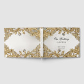 装飾金ゴールドゲストブック ゲストブック (全面)