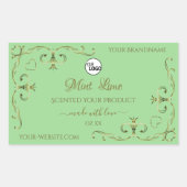 装飾金ゴールドコーナーSage製品ラベルのロゴ 長方形シール (正面)