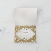 装飾金ゴールドサンキューカード サンキューカード (内部)