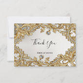 装飾金ゴールドサンキューカード サンキューカード (正面)