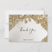 装飾金ゴールドサンキューカード サンキューカード (正面)