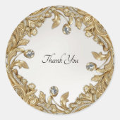 装飾金ゴールドシ結婚ールのシール ラウンドシール (正面)